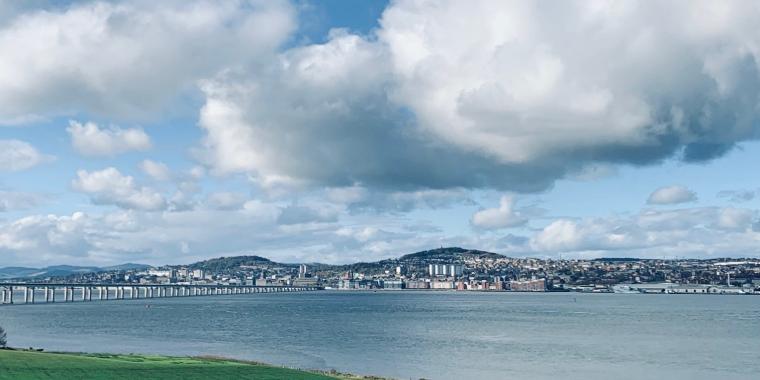 Photograph of Dundee from Fife