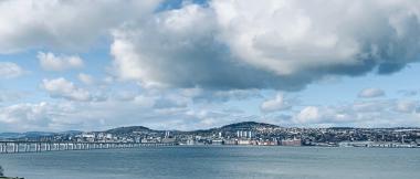 Photograph of Dundee from Fife
